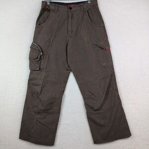 VTG APCO Paratrooper Pants Cargo Men 32 Zip Pockets Olive Green Y2K Altered!!